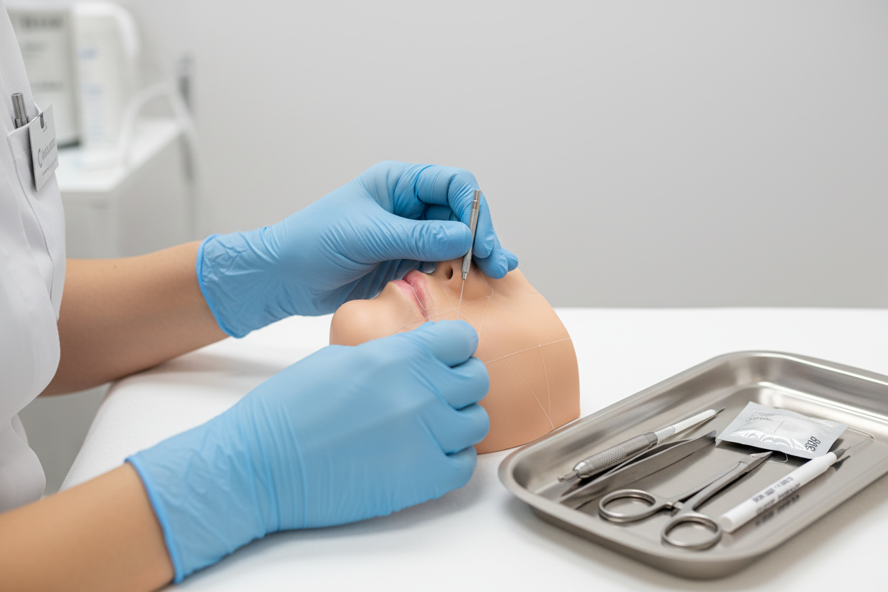 photo formation fil de soie collagen