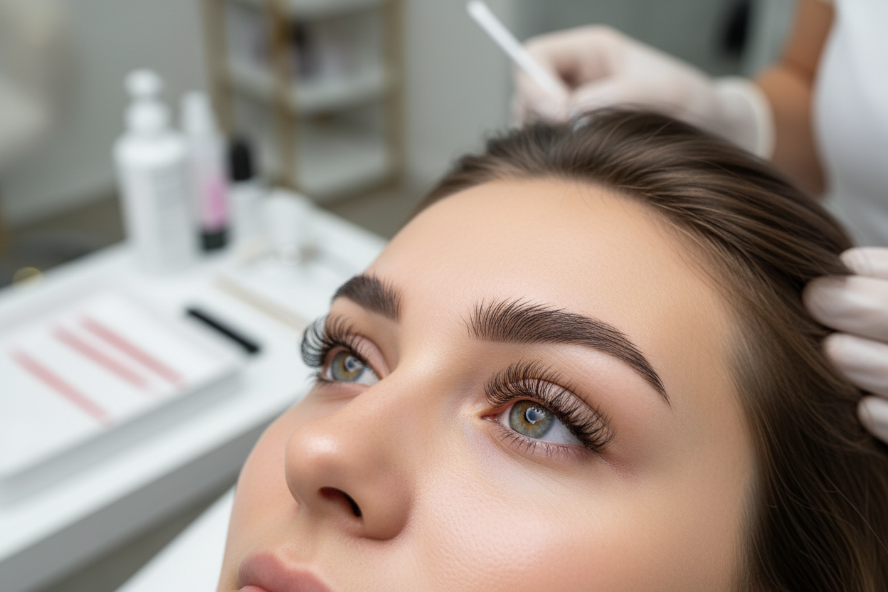 REHAUSSEMENT DE CILS ET BROW LIFT